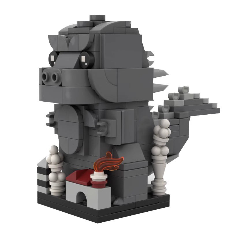godzilla brickheadz building set | moc-47004 - 2