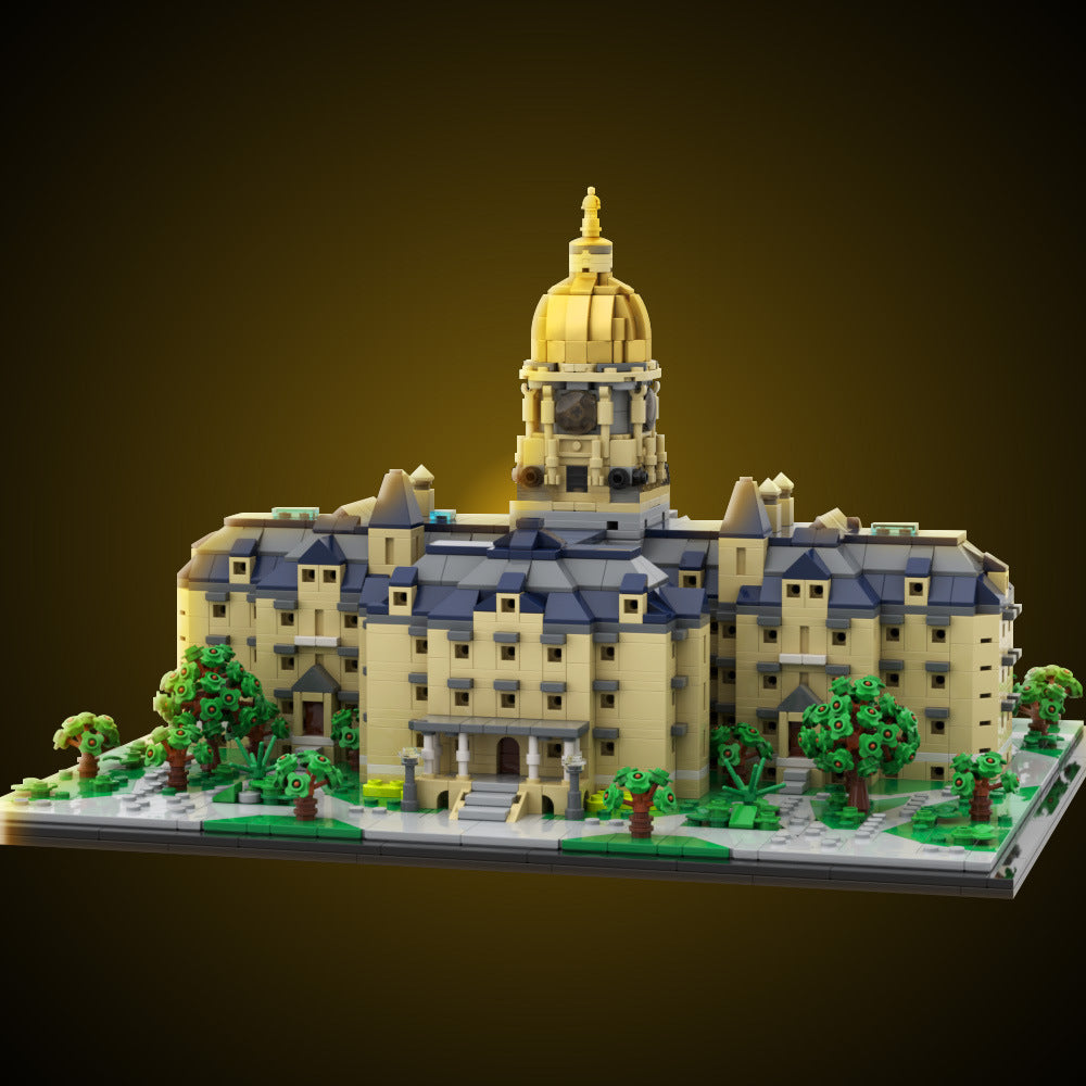 golden dome building set | university of notre dame | moc-190255 - 1