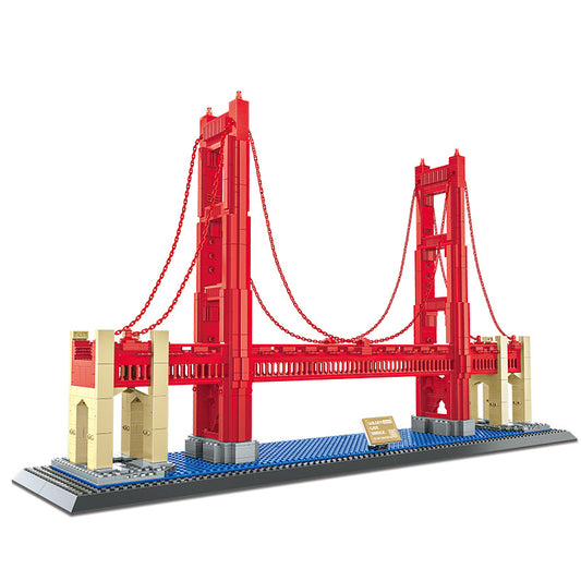 golden gate bridge in san francisco - building blocks set - wange 6210 - 3