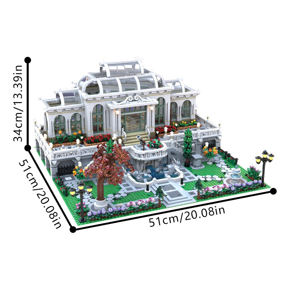 grand botanic palace garden building set | moc-201703 - 2