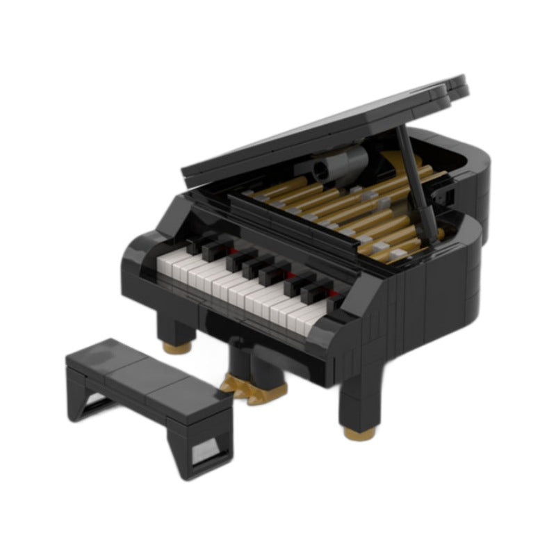 grand piano building set | lego 21323 mini-figure scale | moc-51392 - 3