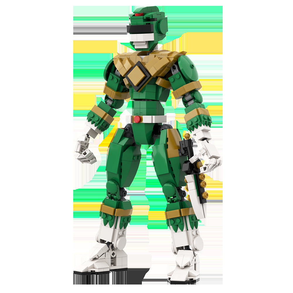 green ranger moc building set - power rangers - 3