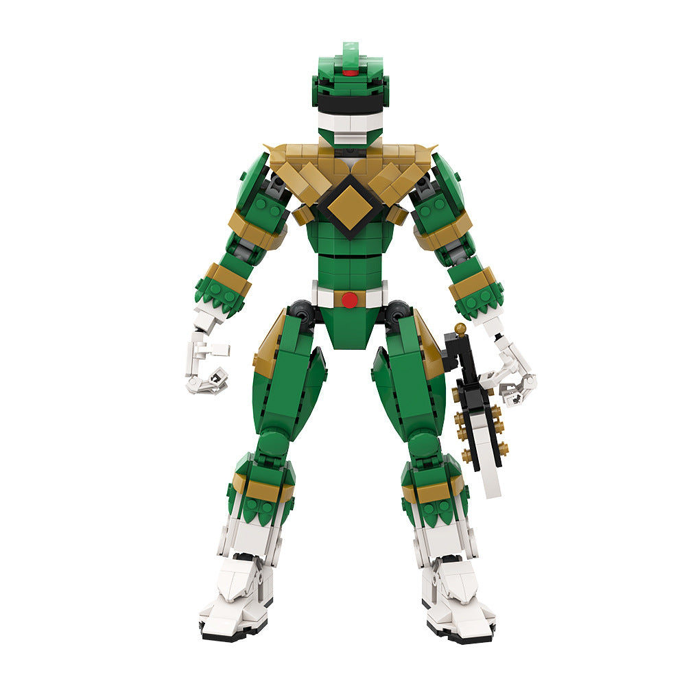 green ranger moc building set - power rangers - 4