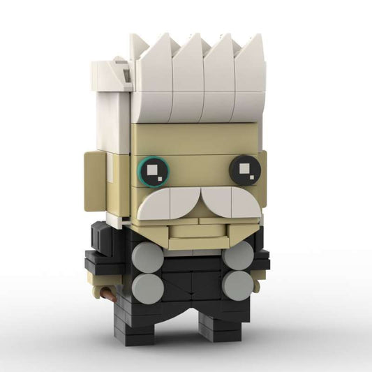 grindelwald brickheadz moc building set | harry potter | lego compatible bricks - 2