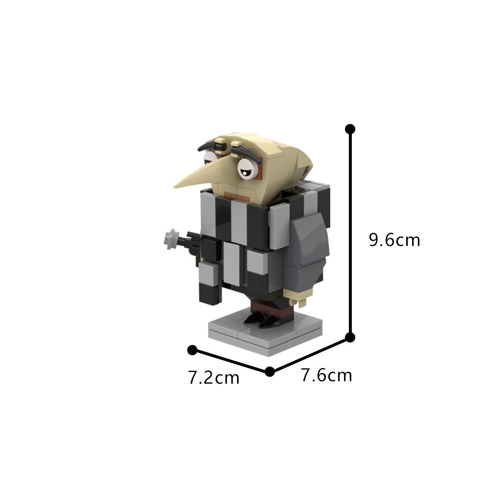gru simba heads building set | despicable me | moc-189267 - 3
