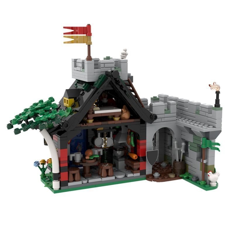 guarded inn building set | 6067 remake | moc-114516 - 2