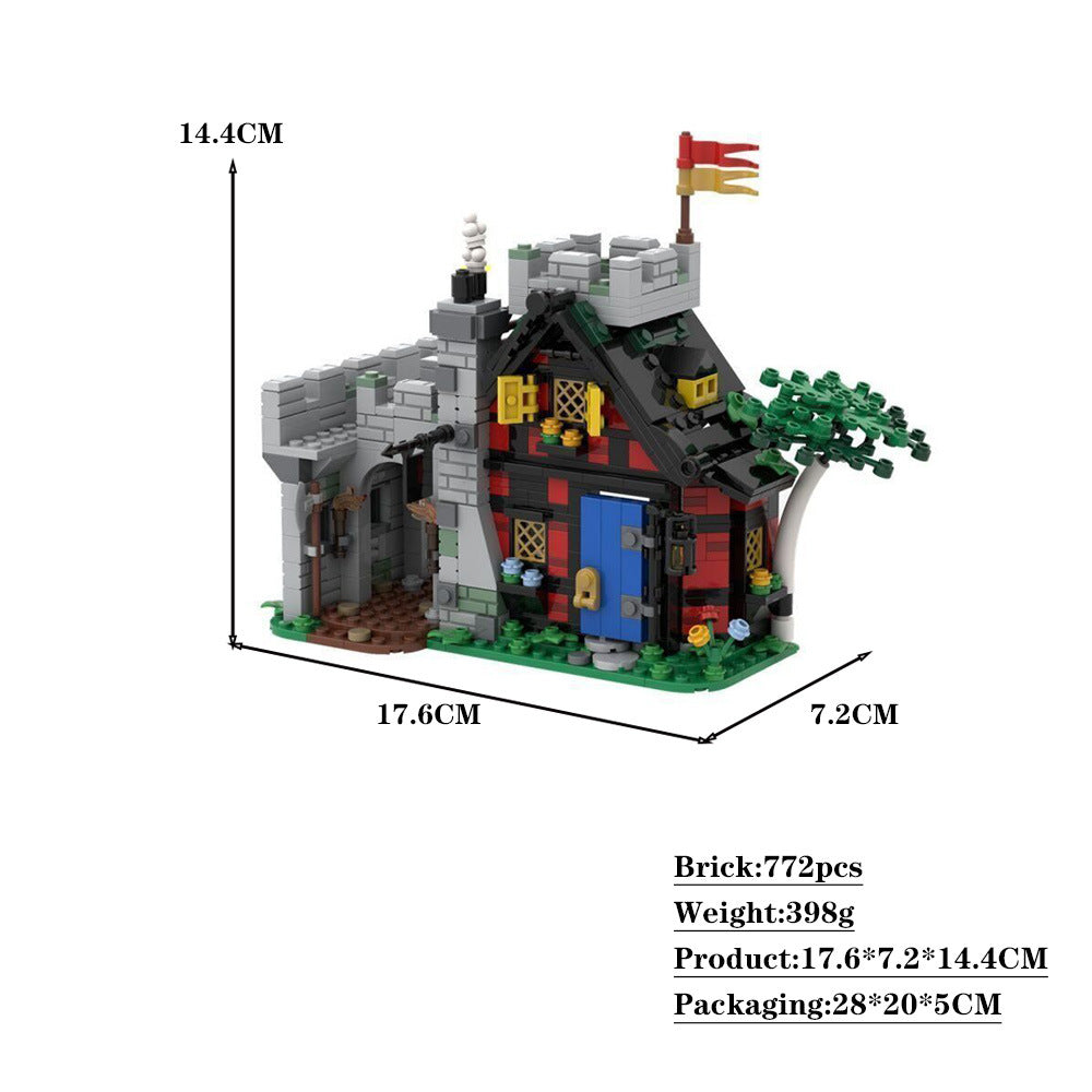 guarded inn building set | 6067 remake | moc-114516 - 4