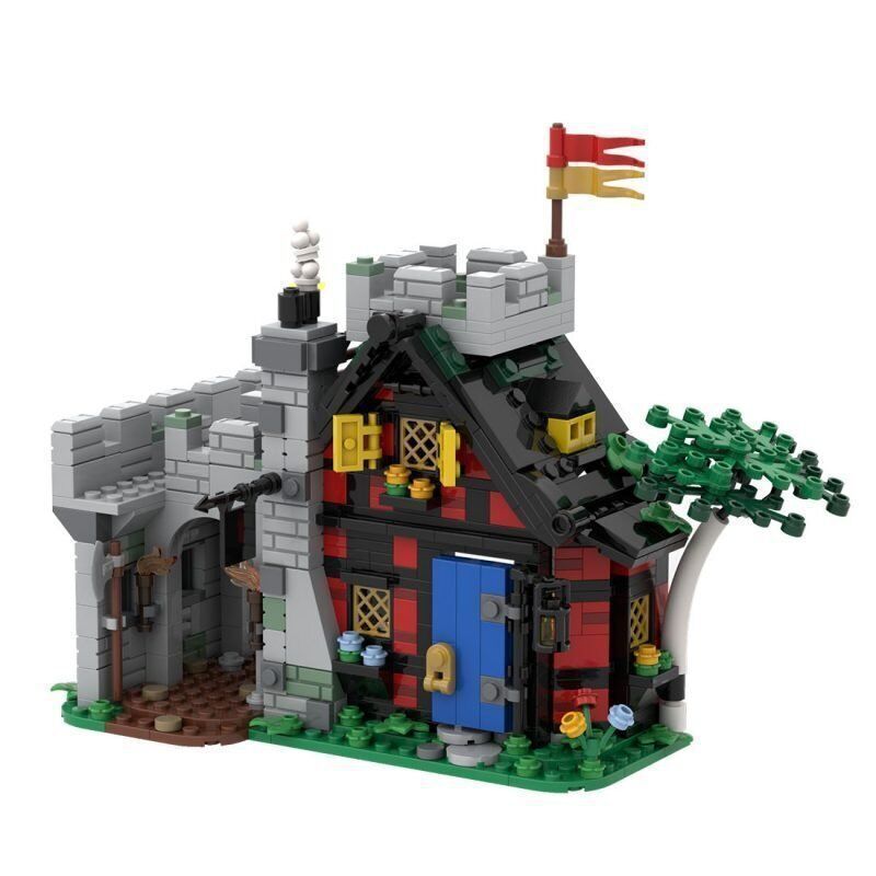 guarded inn building set | 6067 remake | moc-114516 - 5