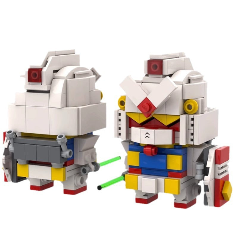 gundam rx-78-02 brickheadz moc set | lego-compatible | 176 pcs - 2