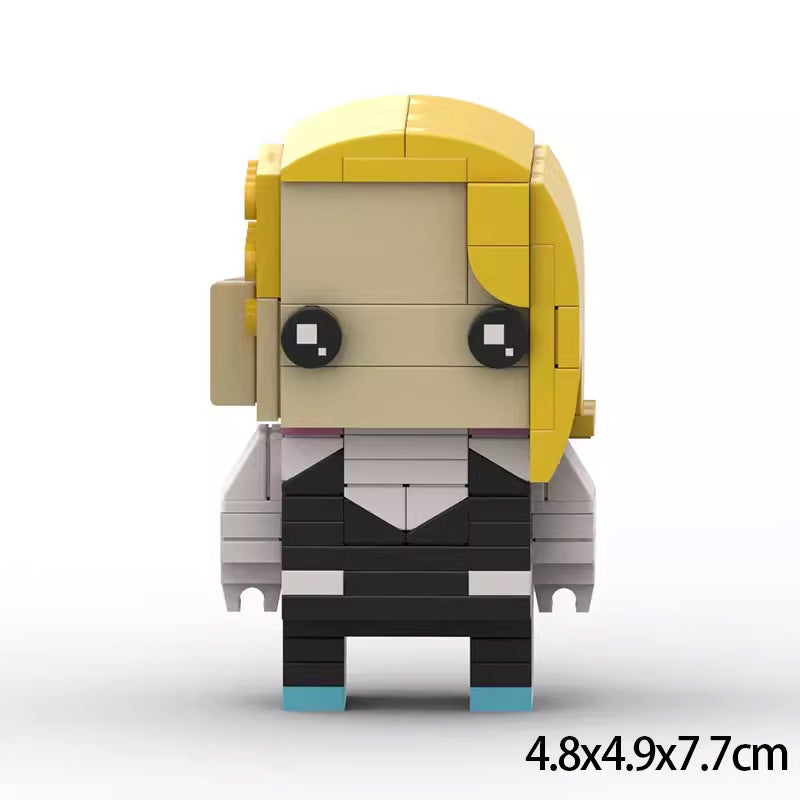 gwen moc brickheadz building set | spider-man | lego-compatible - 1