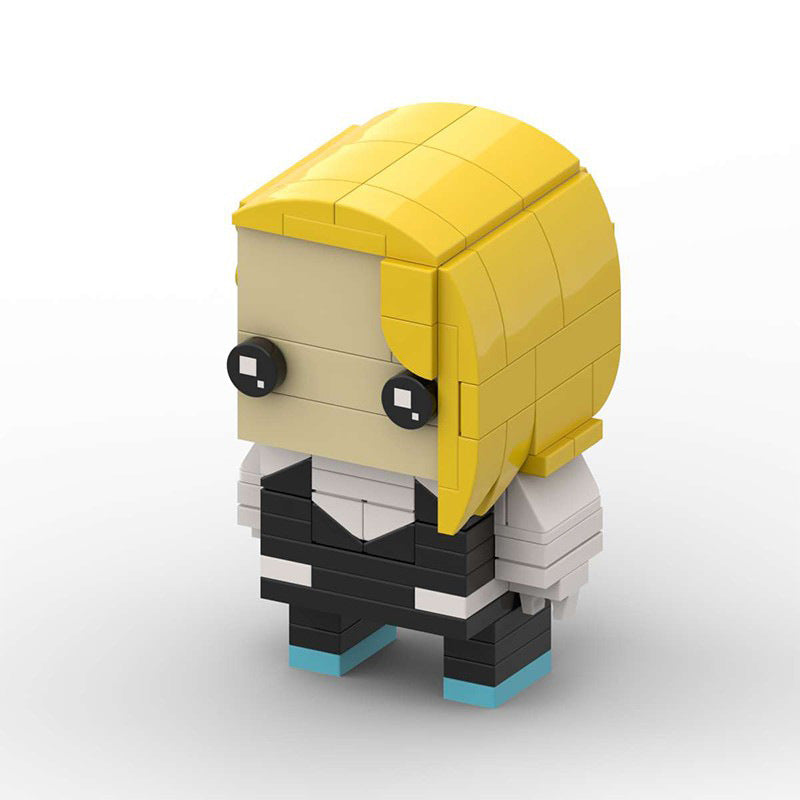 gwen moc brickheadz building set | spider-man | lego-compatible - 3