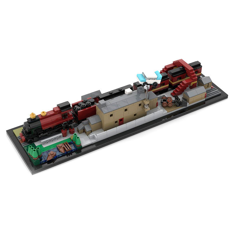 hօgwarts express and hogsmeade station building set | harry potter | moc-31632 - 1