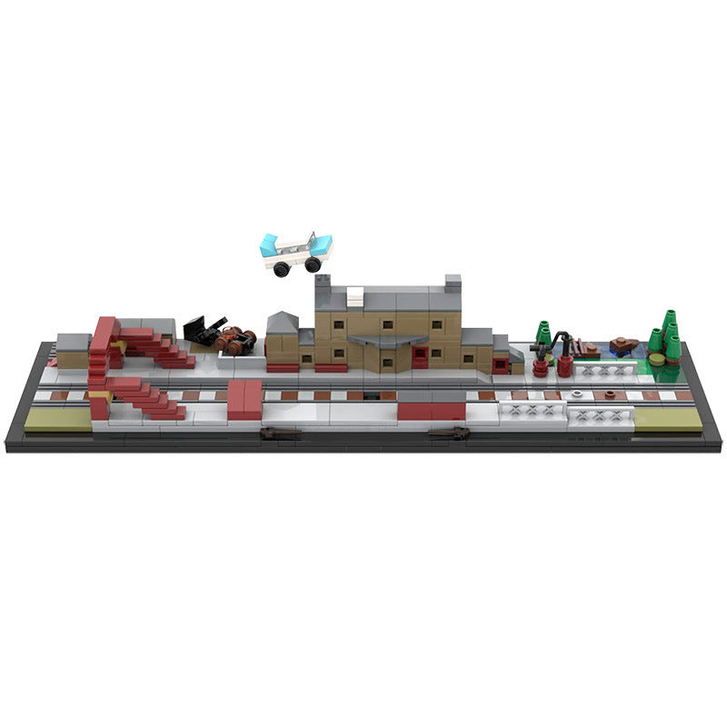 hօgwarts express and hogsmeade station building set | harry potter | moc-31632 - 3