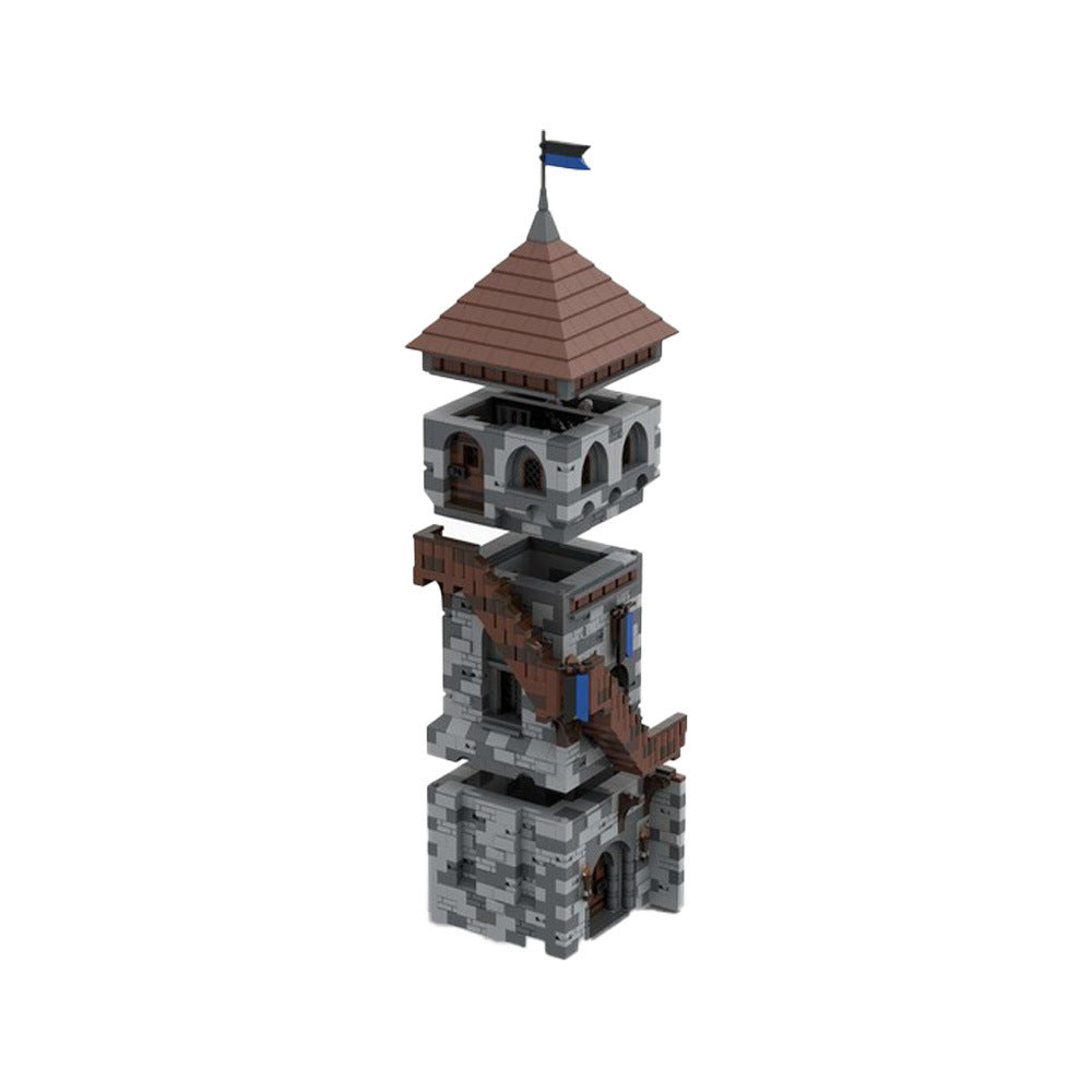 h08 owl tower for medieval castle building set | moc-131234 - 2