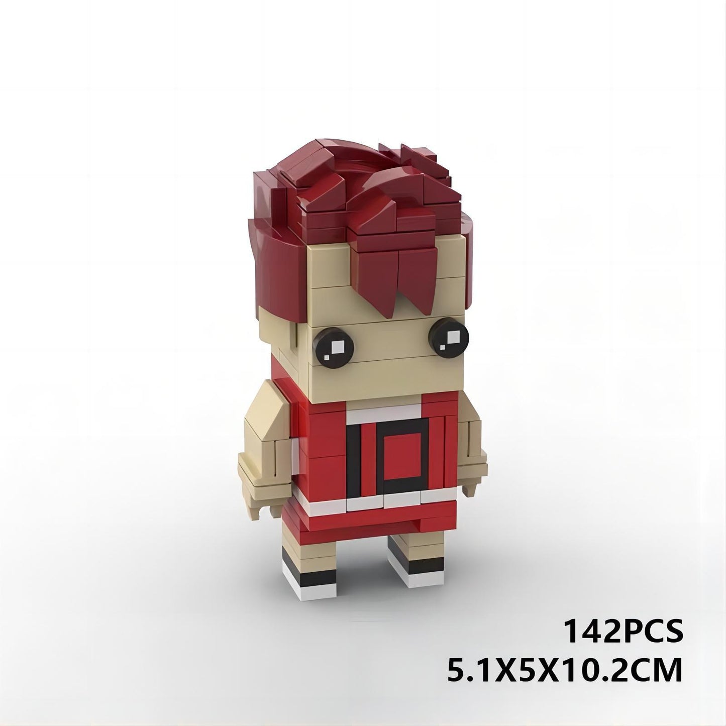 hanamichi sakuragi brickheadz moc | slam dunk | lego-compatible set - 2