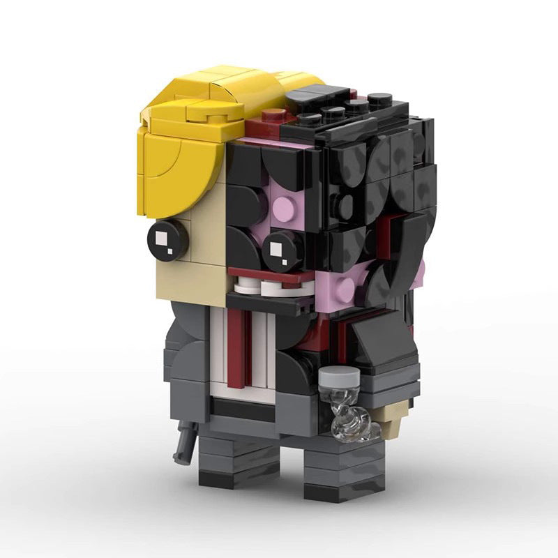 harvey dent brickheadz moc set | lego-compatible batman build - 3