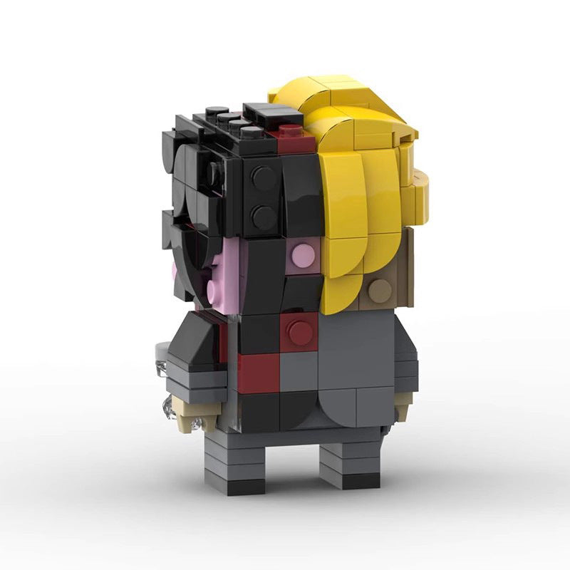 harvey dent brickheadz moc set | lego-compatible batman build - 4