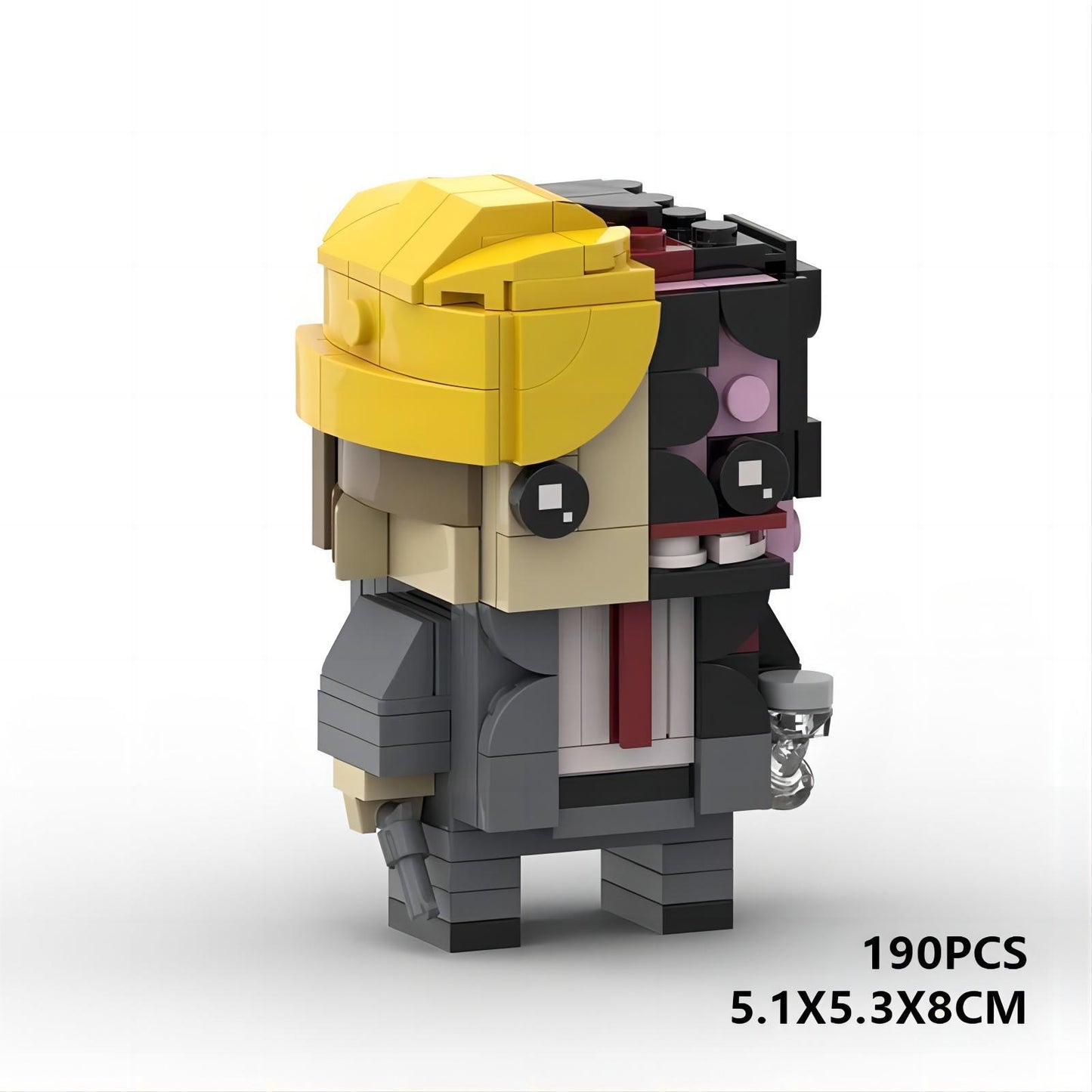 harvey dent brickheadz moc set | lego-compatible batman build - 5