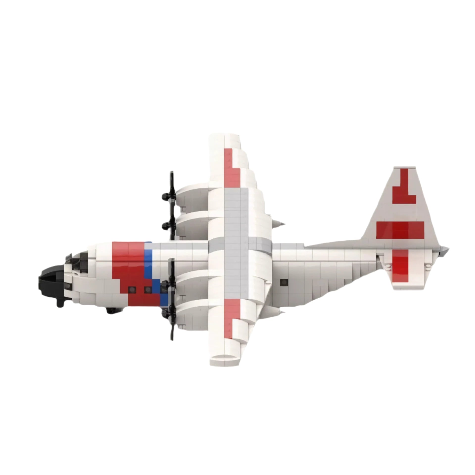 hc-130 hercules uscg building set | mini-scale | moc-122443 - 2