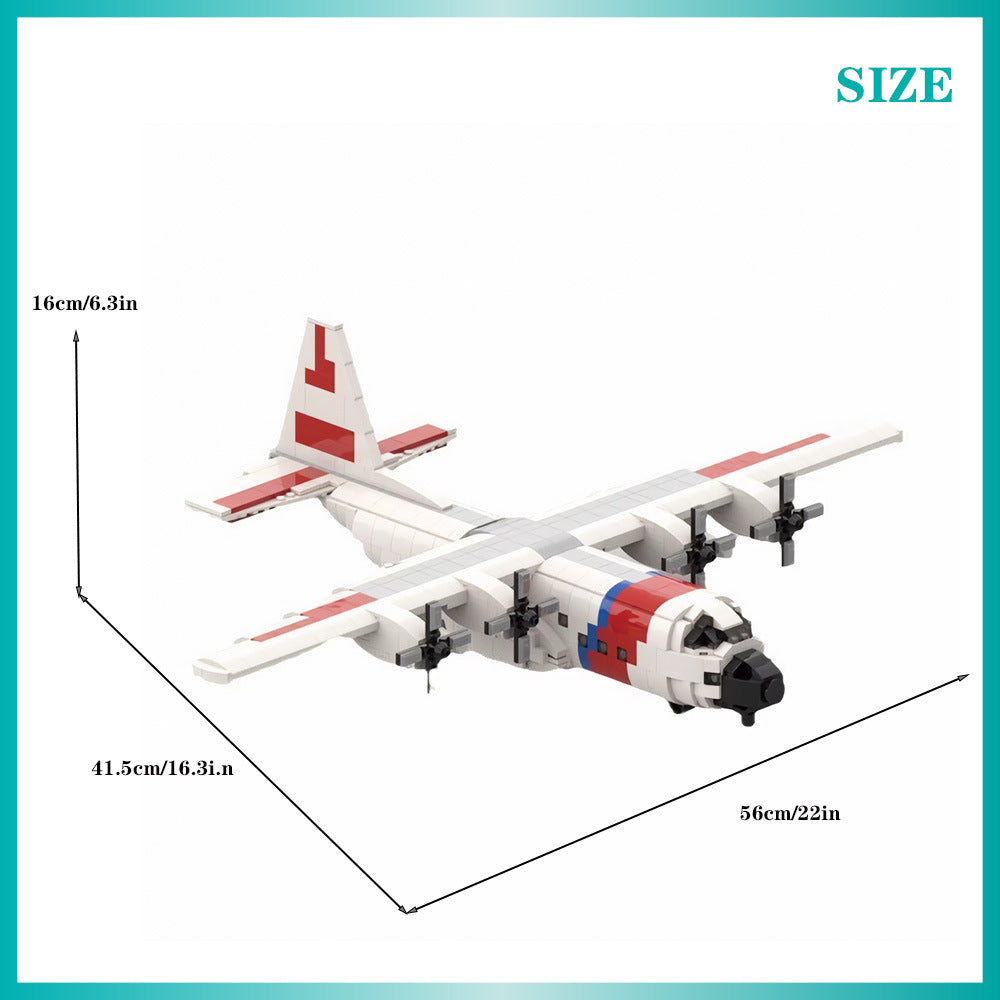 hc-130 hercules uscg building set | mini-scale | moc-122443 - 4