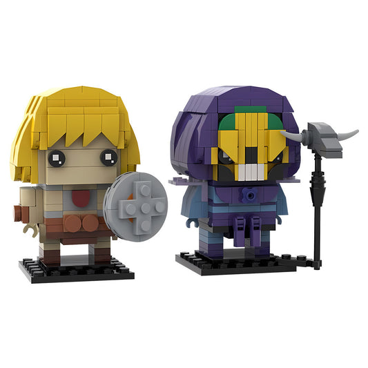 he-man & skeletor brickheadz | masters of the universe | moc-201373 - 2
