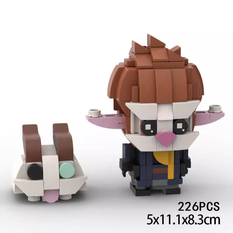 heimerdinger brickheadz moc set | league of legends | lego-compatible - 2