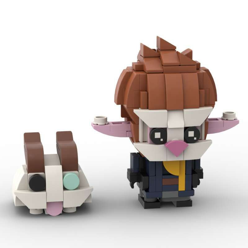 heimerdinger brickheadz moc set | league of legends | lego-compatible - 3