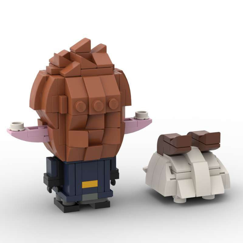 heimerdinger brickheadz moc set | league of legends | lego-compatible - 4