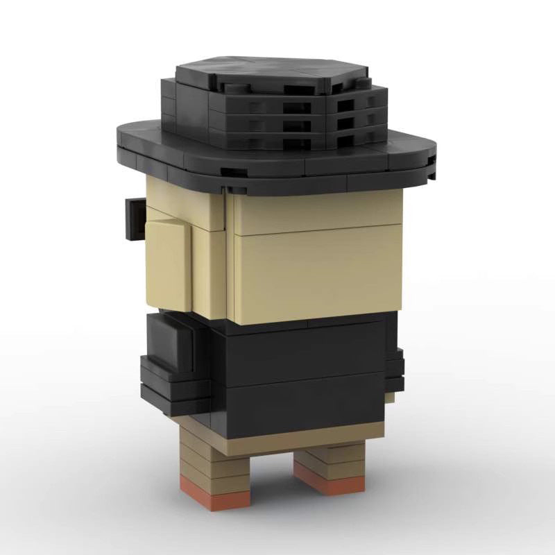 heisenberg brickheadz building set | breaking bad moc | lego-compatible - 3