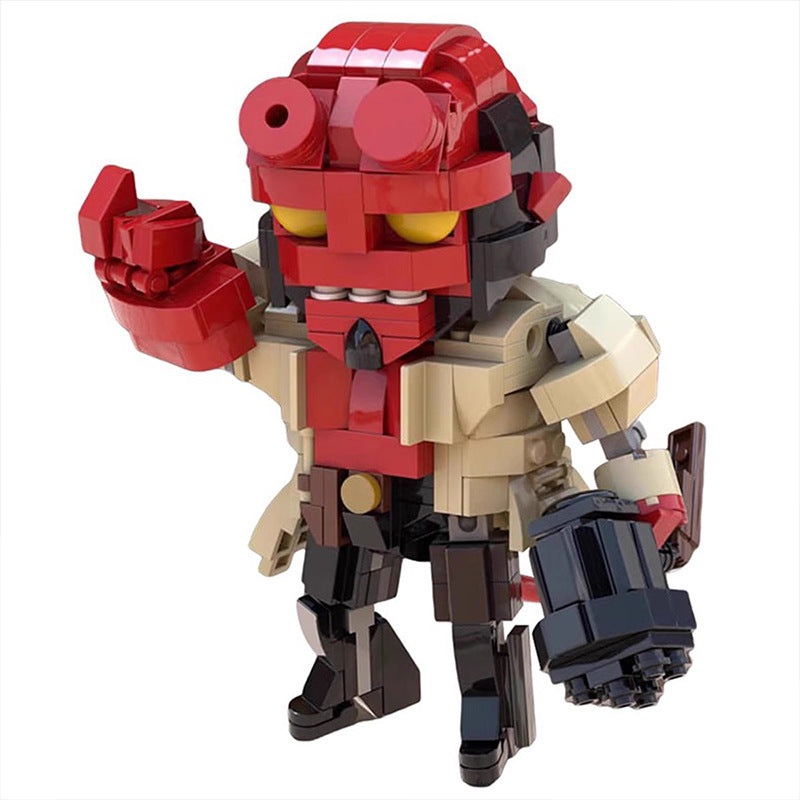 hellboy action figure building set | compatible with lego - 5