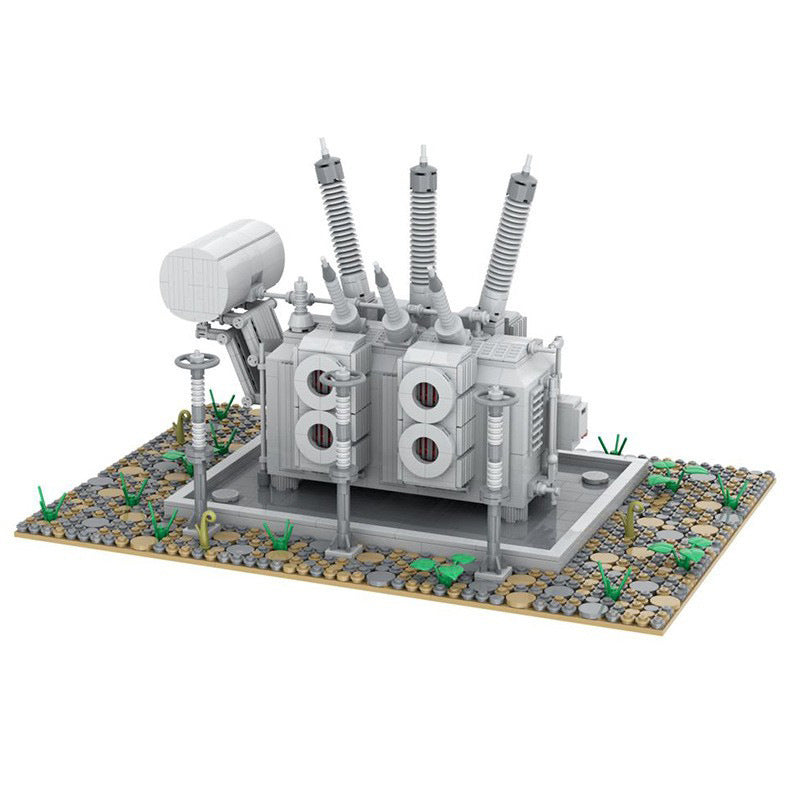 high voltage electrical substation: power transformer | moc-66271 - 1