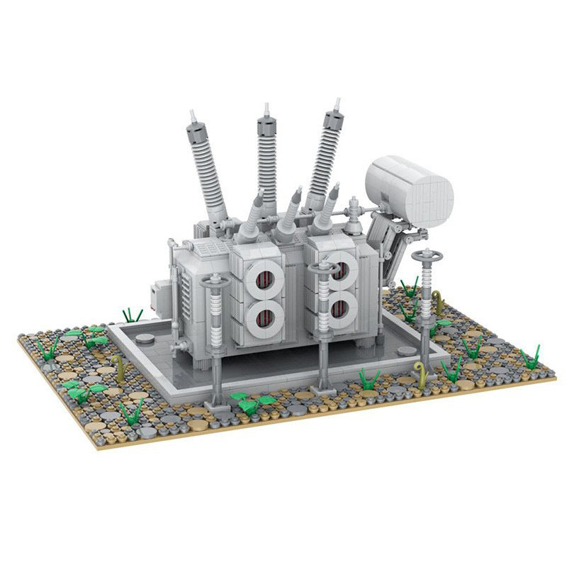 high voltage electrical substation: power transformer | moc-66271 - 2
