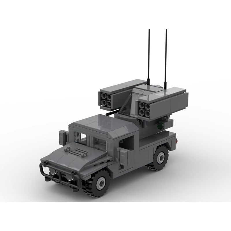 hmmwv avenger missile truck building set | moc-150074 - 1