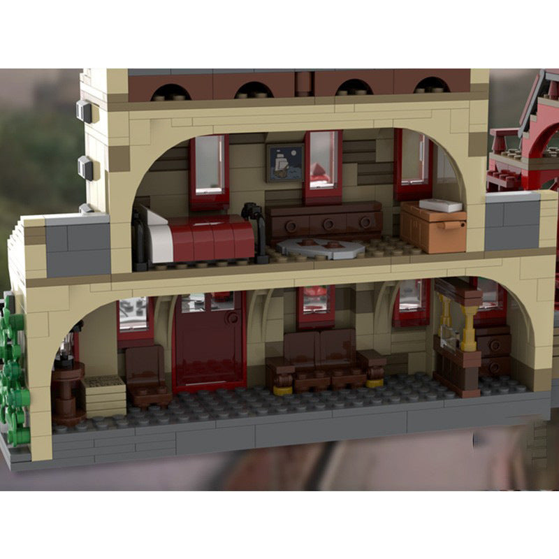 hogsmeade station building set | philosopher's stone | moc-144079 - 2
