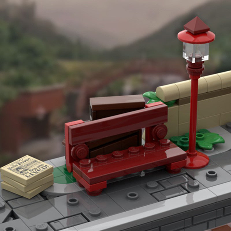 hogsmeade station building set | philosopher's stone | moc-144079 - 3