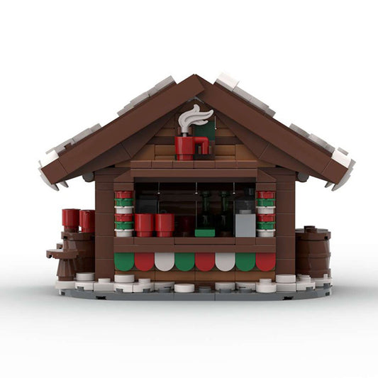 hot drinks stands building set | christmas moc | moc-130694 - 1