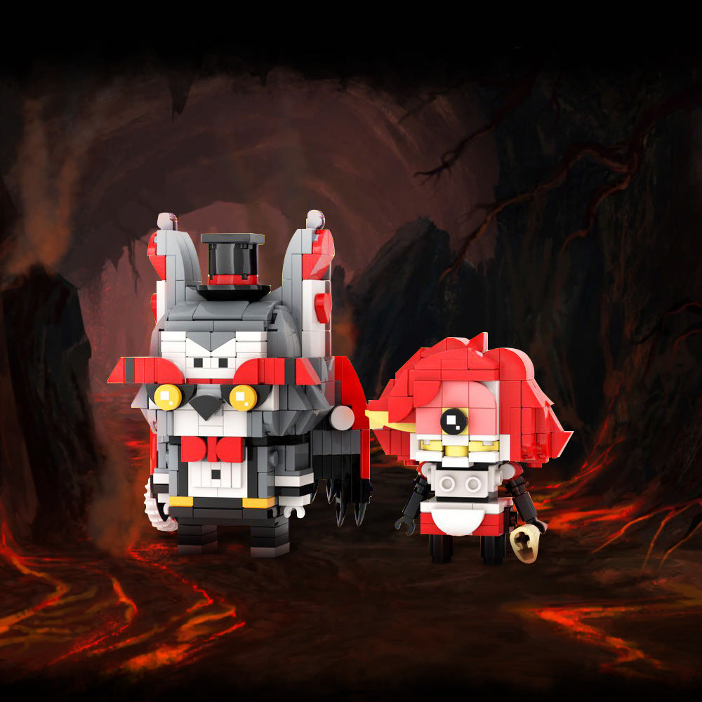 husk & niffty brickheadz | hazbin hotel | moc-185209 - 1