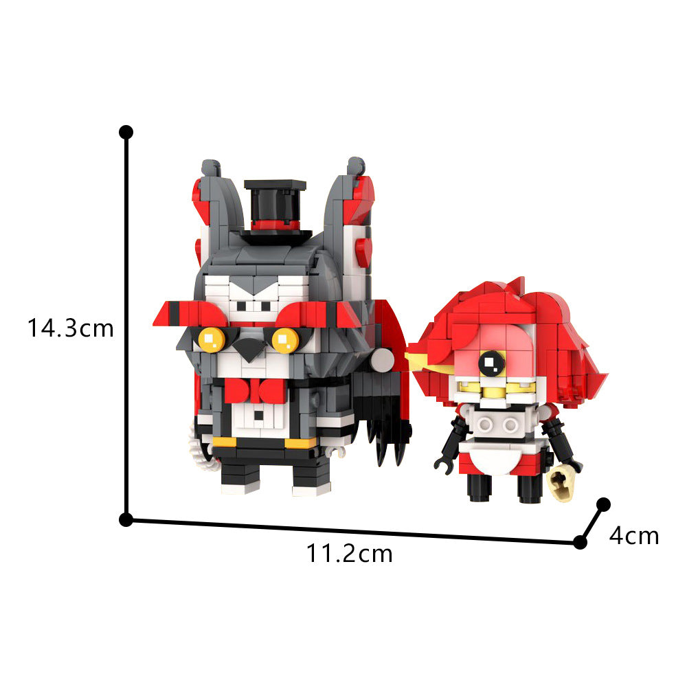 husk & niffty brickheadz | hazbin hotel | moc-185209 - 3