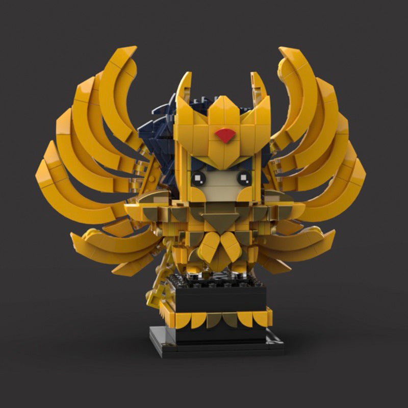 ikki god cloth brickheadz building set | saint seiya | moc-105682 - 1