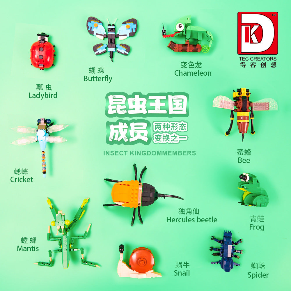 insect kingdom 2 in 1 - 946 pcs | dk 7004 - 7
