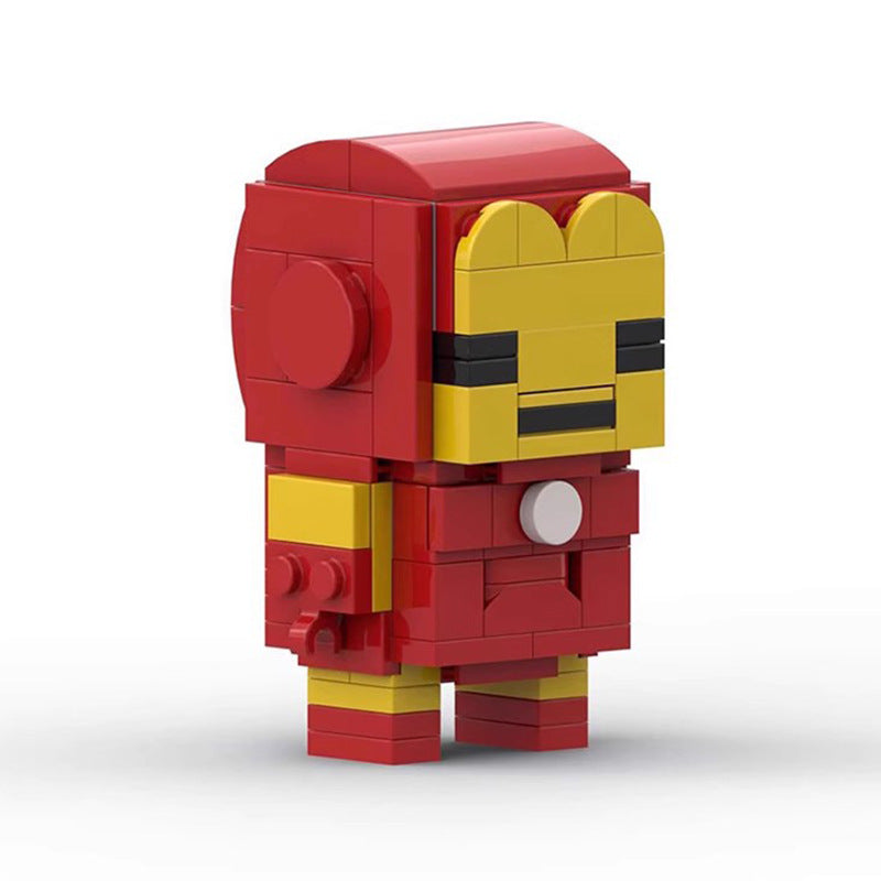 iron man moc brickheadz style set | lego-compatible 122pcs - 2
