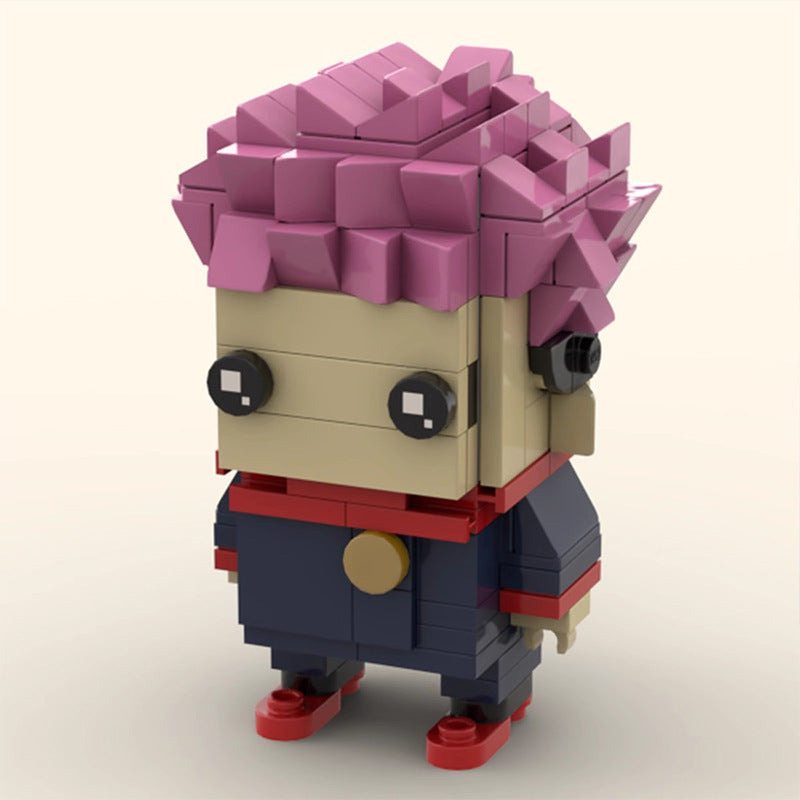 itadori yuji brickheadz building set | moc-104023 - 1