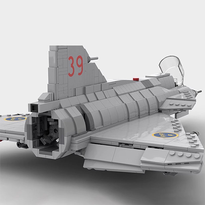 ja & aj-37 viggen building set | moc-130725 - 2