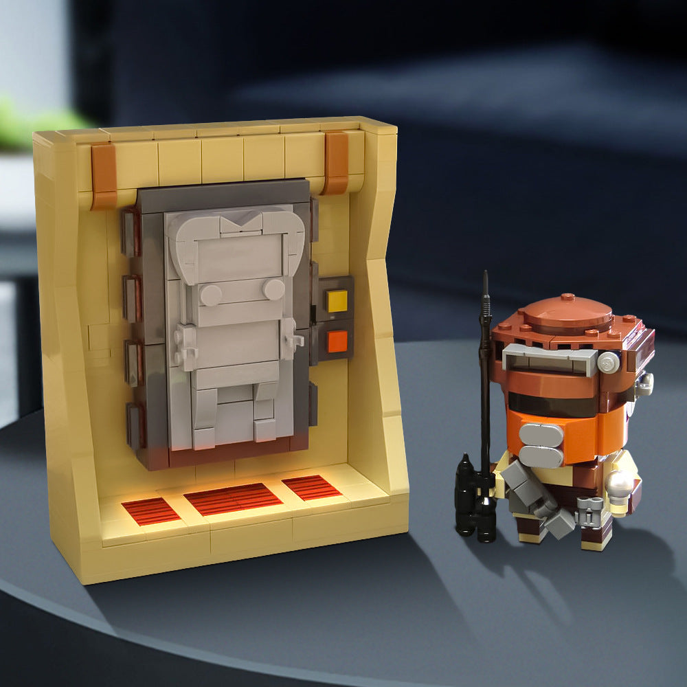 jabba's prize carbonite & boushh brickheadz | moc-158391 - 1