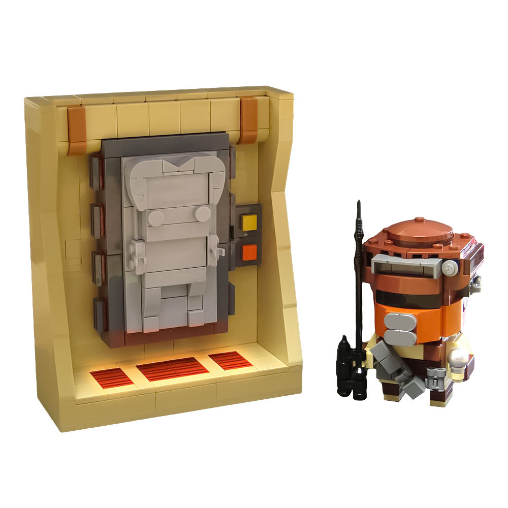 jabba's prize carbonite & boushh brickheadz | moc-158391 - 2