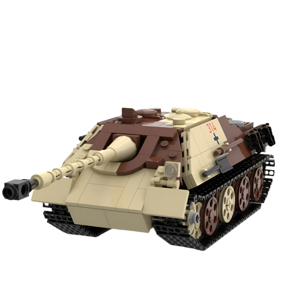 jagdpanther tank destroyer building set | summer camouflage | moc-136029 - 5