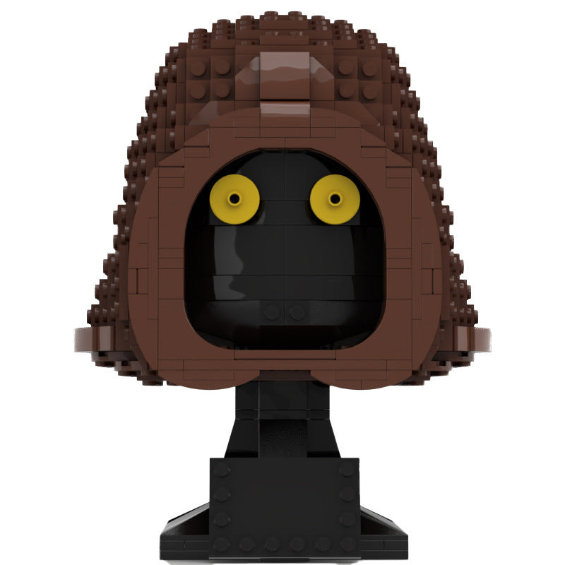 jawa bust helmet building set | star wars | moc-70376 - 1