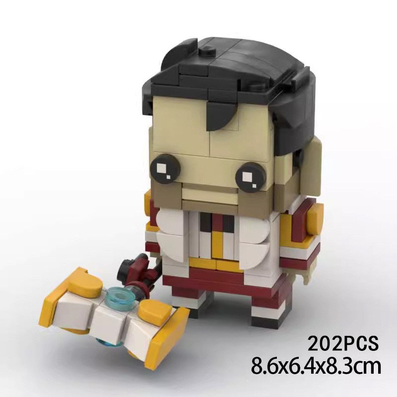 jayce brickheadz building set | league of legends moc | lego-compatible - 2