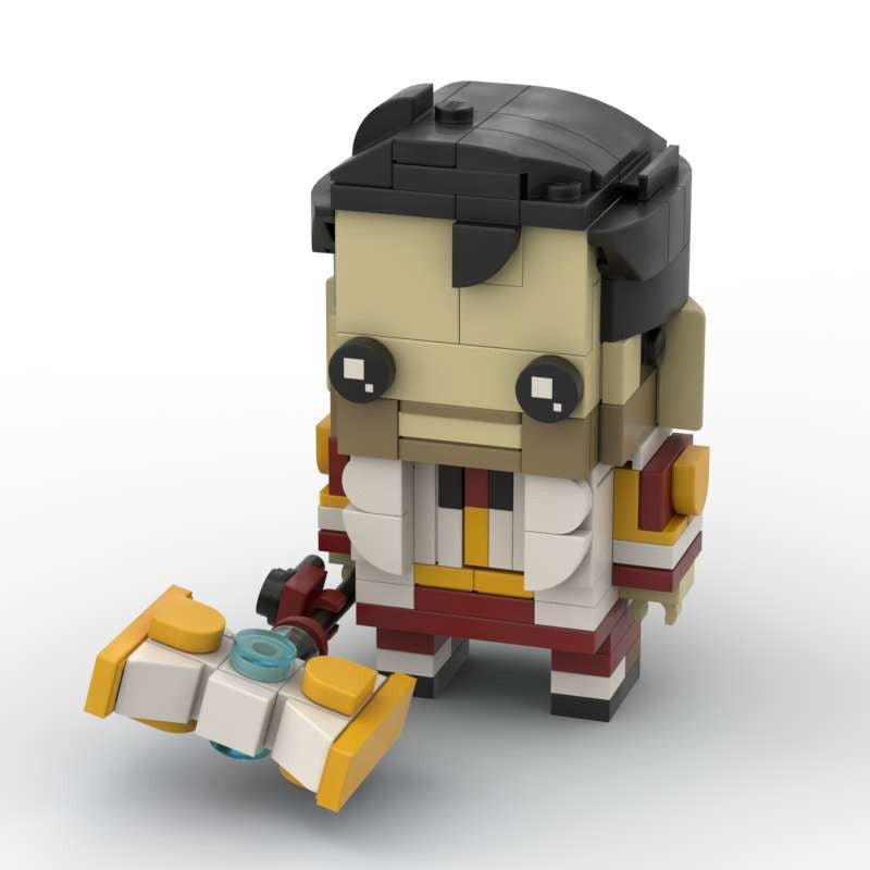jayce brickheadz building set | league of legends moc | lego-compatible - 3