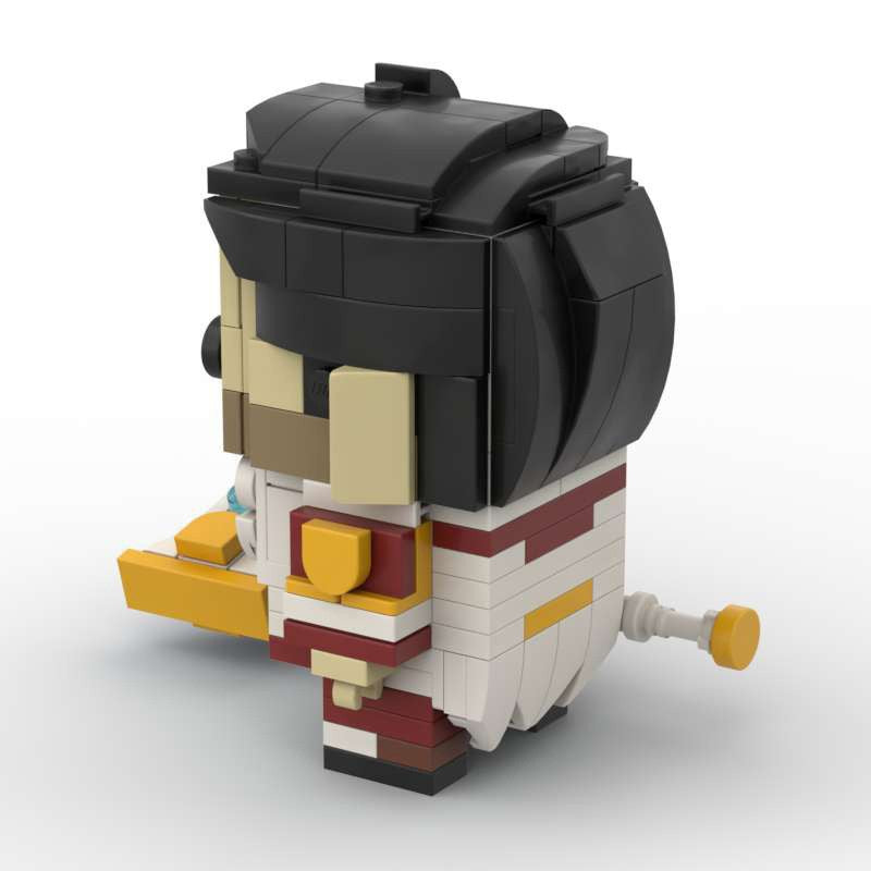 jayce brickheadz building set | league of legends moc | lego-compatible - 4
